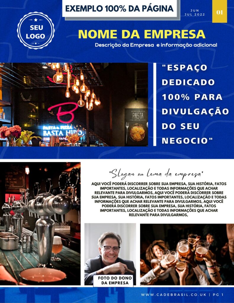 Patrocínio Página Inteira